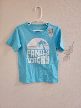 The Children’s Place Kids "Family Vacay" Blue Graphic Tee